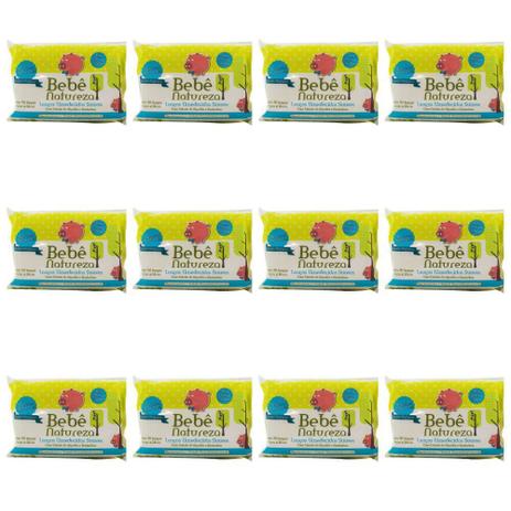 Bebê Natureza Lenços Umedecidos Azul C/50 (Kit C/12) Menor preço em Bebê Natureza Lenços Umedecidos Azul C/50 (Kit C/12)