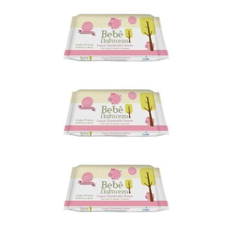 Bebê Natureza Lenços Umedecidos Rosa C/50 (Kit C/03) Menor preço em Bebê Natureza Lenços Umedecidos Rosa C/50 (Kit C/03)