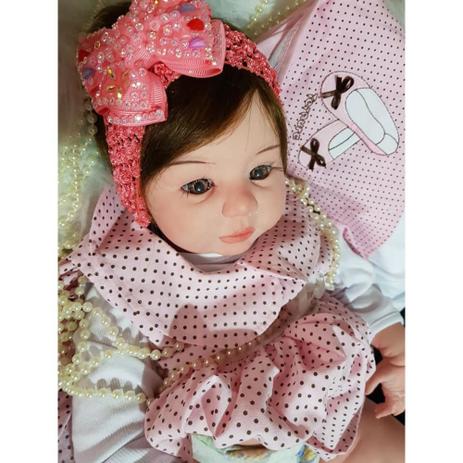 Bebe Reborn Alice Em Vinil Siliconado Kelly Lemos Bebes Reborn Bonecas Magazine Luiza