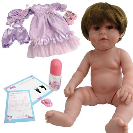 Bebe Reborn Boneca Menina Realista Morena com Acessorios - Laura doll é boa?
