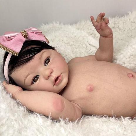 Boneca Bebê Reborn Yasmin com Enxoval - Fantasy baby