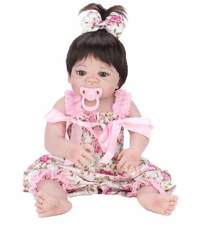 Boneca Reborn Silicone Bebê Realista Senta Menina Loira em Promoção na  Americanas