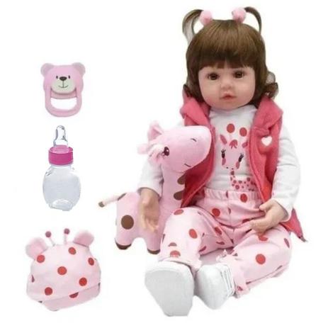 Bebe Reborn Girafinha Boneca Realista Linda - Kaydora Brinquedos Menor preço em Bebe Reborn Girafinha Boneca Realista Linda - Kaydora Brinquedos
