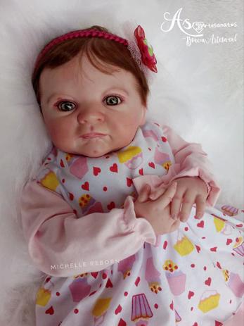 Brastoy Boneca Bebê Reborn 100% Silicone Menina Cabelos Longos Olhos  Castanhos 55cm em Promoção na Americanas