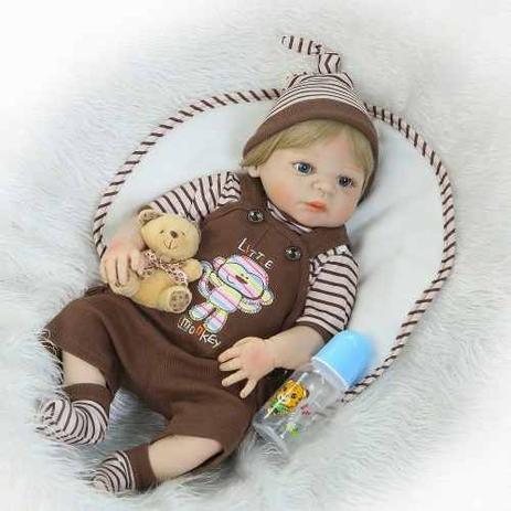 Bebê Reborn Menino Loiro Realista - Pronta Entrega Menor preço em Bebê Reborn Menino Loiro Realista - Pronta Entrega