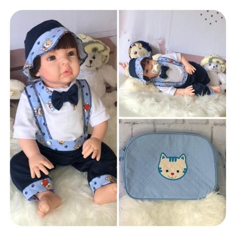 Bebe Reborn Tipo Bebe Real Muito Realista Com Kit Acessorios E Bolsa Sonho De Crianca Bonecas Magazine Luiza