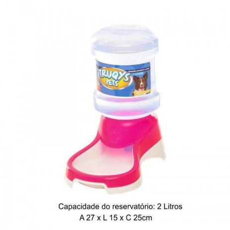 Bebedouro Automático Galão Truqys 2lts Rosa Menor preço em Bebedouro Automático Galão Truqys 2lts Rosa