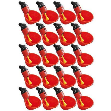 Bebedouro Aves Automático Concha 20 Unidades - Lei Li Imports Menor preço em Bebedouro Aves Automático Concha 20 Unidades - Lei Li Imports
