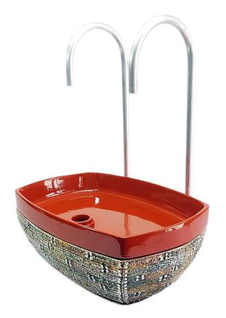 Bebedouro tipo fonte para gatos veneza torneira dupla vermelho ceramica 220v - Aquária Menor preço em Bebedouro tipo fonte para gatos veneza torneira dupla vermelho ceramica 220v - Aquária
