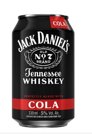 Bebida Alcoólica Mista Jack & Cola JACK DANIEL 330ml Menor preço em Bebida Alcoólica Mista Jack & Cola JACK DANIEL 330ml