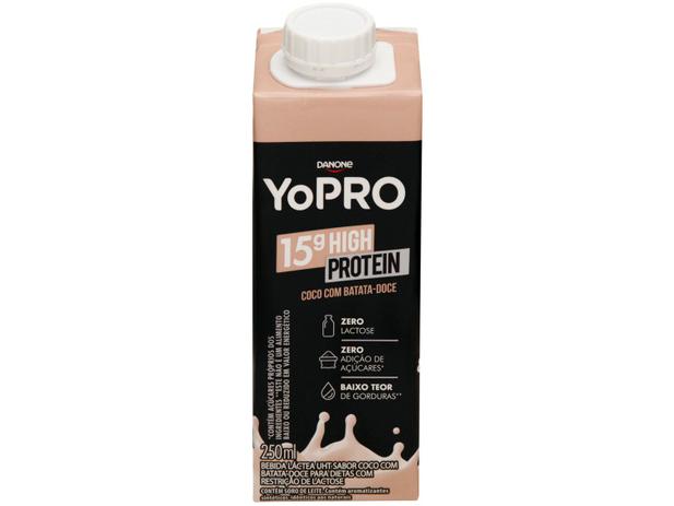 Bebida Láctea YoPRO Coco com Batata-Doce - Sem Lactose Zero Açúcar 250ml Menor preço em Bebida Láctea YoPRO Coco com Batata-Doce - Sem Lactose Zero Açúcar 250ml