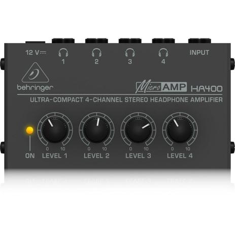Behringer - Amplificador de Fone de Ouvidos HA400 Menor preço em Behringer - Amplificador de Fone de Ouvidos HA400