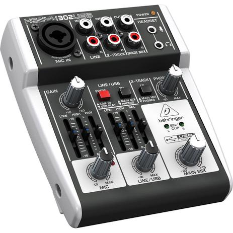 Behringer - Mesa de Som Analógica USB XENYX302 USB Menor preço em Behringer - Mesa de Som Analógica USB XENYX302 USB
