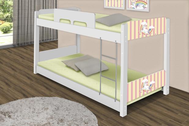Beliche Baixa Unicórnio Meigo - Casah Menor preço em Beliche Baixa Unicórnio Meigo - Casah