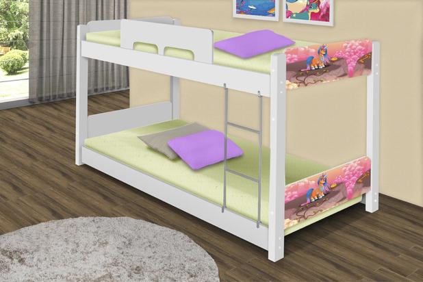 Beliche Baixa Unicórnios Mágicos - Casah Menor preço em Beliche Baixa Unicórnios Mágicos - Casah