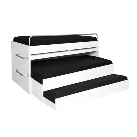 Beliche Contemporânea Branco com Cama de Embutir - Abra cadabra Menor preço em Beliche Contemporânea Branco com Cama de Embutir - Abra cadabra