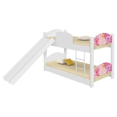 Beliche Infantil Carruagem Castelo com Escorregador - Casah Menor preço em Beliche Infantil Carruagem Castelo com Escorregador - Casah