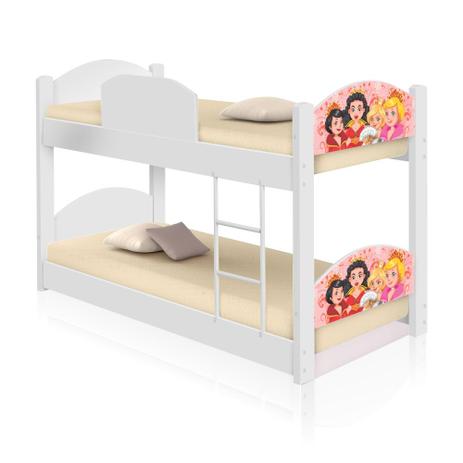Beliche Infantil Princesas Medievais - Casah Menor preço em Beliche Infantil Princesas Medievais - Casah
