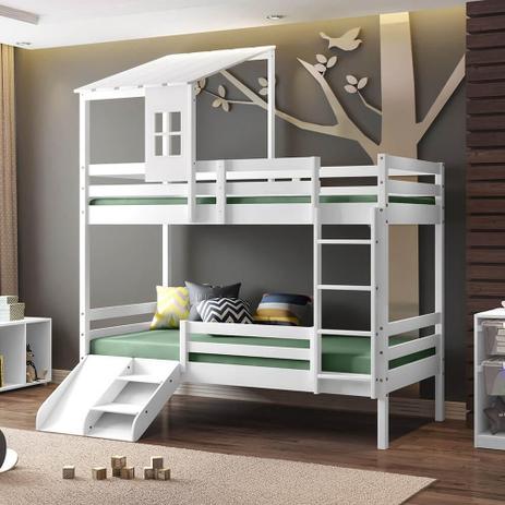 Beliche Infantil Teen Play c/ Grades de Proteção, Telhadinho II, Mini Escada/escorregador - Casatema é ruim? Beliche Infantil Teen Play c/ Grades de Proteção, Telhadinho II, Mini Escada/escorregador - Casatema é boa?