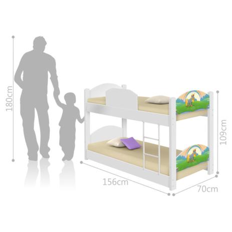 Beliche Infantil Unicórnio Feliz com 2 Colchões - Casah Menor preço em Beliche Infantil Unicórnio Feliz com 2 Colchões - Casah