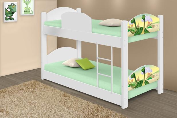 Beliche Mini Cama Casal Dinossauros - Casah Menor preço em Beliche Mini Cama Casal Dinossauros - Casah