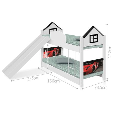 Beliche Mini Cama Casinha Carro Red com Escorregador - Divaloto é boa?