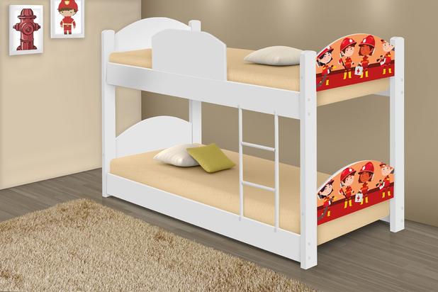 Beliche Mini Cama Tropa de Bombeiros - Casah Menor preço em Beliche Mini Cama Tropa de Bombeiros - Casah