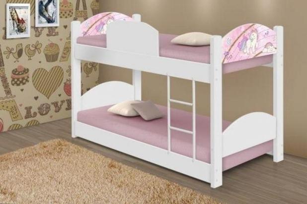 Beliche Mini Cama Unicórnio com 2 Colchões - Divaloto Menor preço em Beliche Mini Cama Unicórnio com 2 Colchões - Divaloto