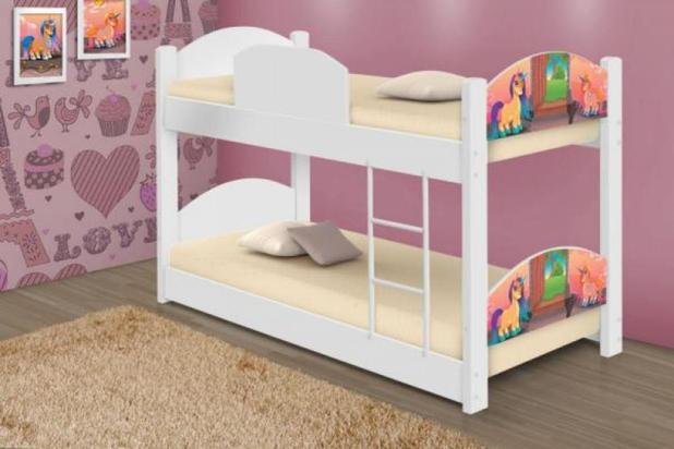 Beliche Mini Cama Unicórnios Mágicos - Casah Menor preço em Beliche Mini Cama Unicórnios Mágicos - Casah