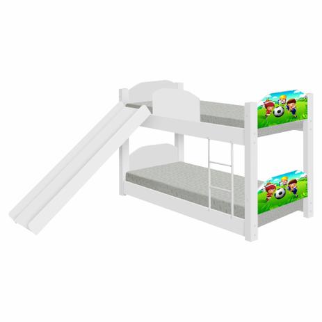 Beliche Montessoriana Infantil Futebol com Escorregador - Puga é ruim? Beliche Montessoriana Infantil Futebol com Escorregador - Puga é boa?