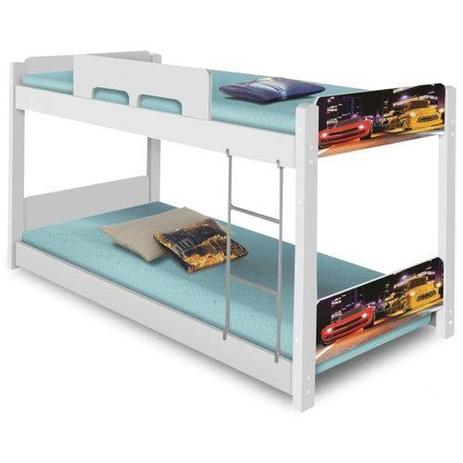 Beliche Solteiro Baixa 1020 - Branco - Divaloto Móveis Menor preço em Beliche Solteiro Baixa 1020 - Branco - Divaloto Móveis