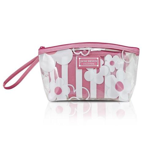 (BEM-ME-QUER) Kit de Necessaire 2 Pçs Listrada/Transparente - Jacki design Menor preço em (BEM-ME-QUER) Kit de Necessaire 2 Pçs Listrada/Transparente - Jacki design