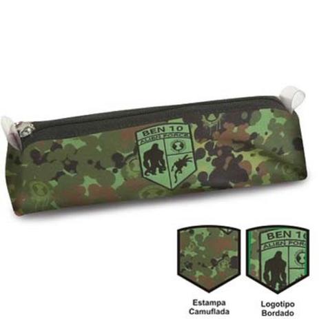 Ben 10 Alien Force Tween Camuflado - Estojo Soft - Dermiwil 10883 Menor preço em Ben 10 Alien Force Tween Camuflado - Estojo Soft - Dermiwil 10883