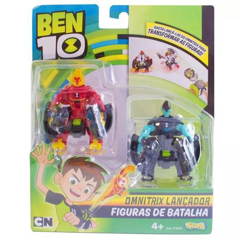 Ben 10 - Pack com 2 Figuras Para Omnitrix Lançador - CHAMA/XLR8 - Sunny Menor preço em Ben 10 - Pack com 2 Figuras Para Omnitrix Lançador - CHAMA/XLR8 - Sunny
