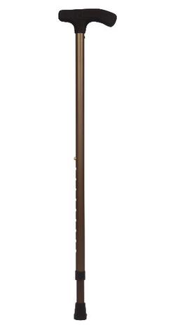 Bengala de Aluminio Bronze Regulavel Tipo T - Alo Menor preço em Bengala de Aluminio Bronze Regulavel Tipo T - Alo