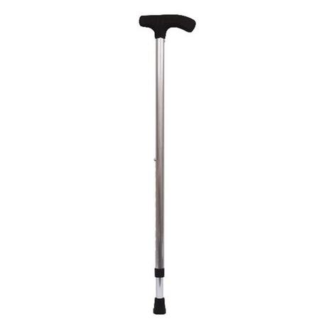 Bengala de Aluminio Regulavel Tipo T Prata - Alo Menor preço em Bengala de Aluminio Regulavel Tipo T Prata - Alo