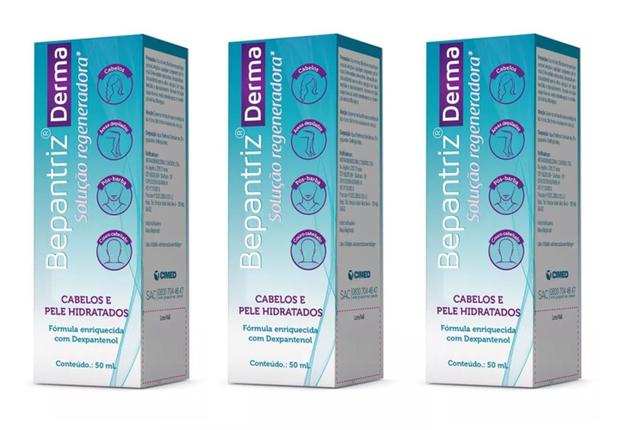 Bepantriz Derma Solução Regeneradora Spray 50ml - Kit com 3 unidades - CIMED Menor preço em Bepantriz Derma Solução Regeneradora Spray 50ml - Kit com 3 unidades - CIMED
