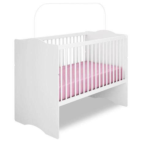 Berço Americano Alegria Branco Brilho Canaã - Canaa baby Menor preço em Berço Americano Alegria Branco Brilho Canaã - Canaa baby