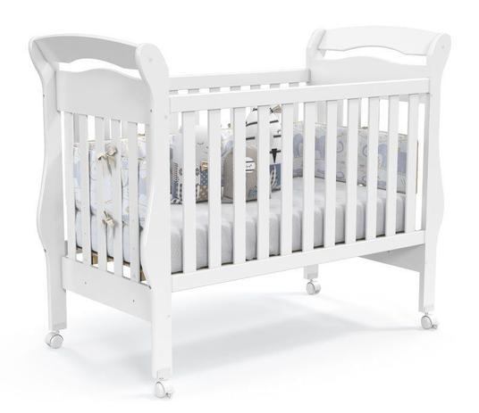 Berço Americano Branco Soft Bambini - Matic Móveis Menor preço em Berço Americano Branco Soft Bambini - Matic Móveis