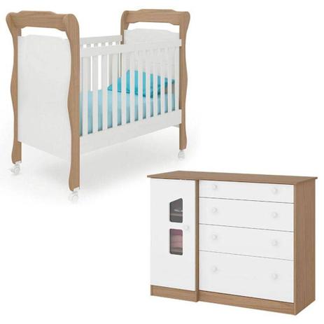 Berço Americano Colonial 250 e Cômoda Infantil 1 Porta 2644 Amore - Qmovi é boa?