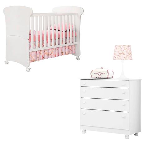 Berço Americano e Cômoda Infantil Amore Branca Brilho - Qmovi é boa?