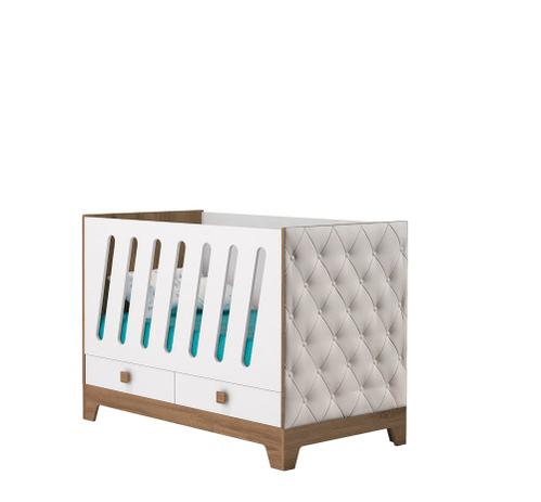 Berço Americano Encanto Ccom Captone Branco / Teka com 2 Gavetas - Camas fênix Menor preço em Berço Americano Encanto Ccom Captone Branco / Teka com 2 Gavetas - Camas fênix