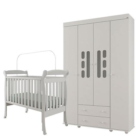 Berço Americano Encanto com Guarda Roupa Infantil Lívia - Canaa - Moveis canaa Menor preço em Berço Americano Encanto com Guarda Roupa Infantil Lívia - Canaa - Moveis canaa
