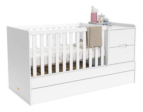 Berço Americano Formare Matic Cor Branco Acetinado - Matic Móveis Menor preço em Berço Americano Formare Matic Cor Branco Acetinado - Matic Móveis