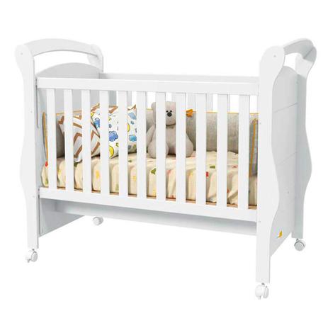 Berço Americano Fratelli Branco Acetinado - Matic - Matic moveis Menor preço em Berço Americano Fratelli Branco Acetinado - Matic - Matic moveis