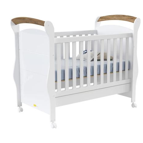 Berço Americano Fratelli Branco Acetinado Teka Touch Matic - Matic moveis Menor preço em Berço Americano Fratelli Branco Acetinado Teka Touch Matic - Matic moveis