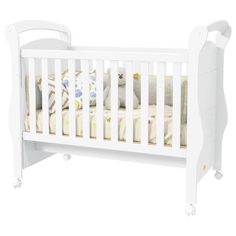 Berço Americano Fratelli Branco Brilho Matic - Matic moveis Menor preço em Berço Americano Fratelli Branco Brilho Matic - Matic moveis