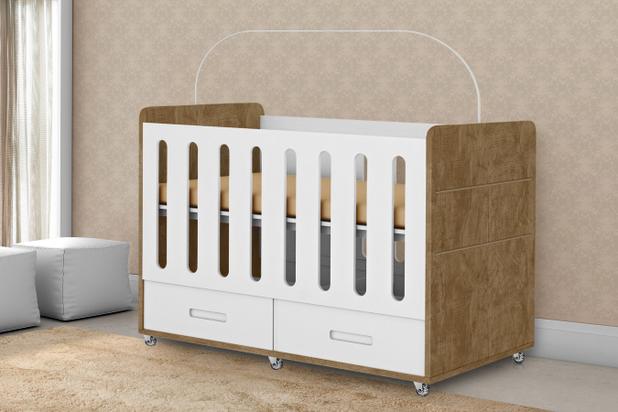 Berço Americano Planet Baby Dominique 100% MDF 3x1 com 02 gavetas - Berço -  Magazine Luiza