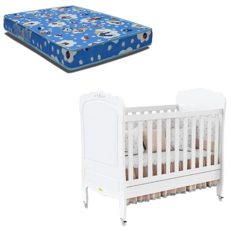 Berço Americano Provence Branco Acetinado e Colchão Phisical 70x130 Ortobom  Matic - Matic moveis é boa?