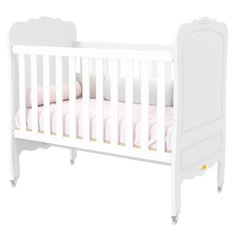 Berço Americano Provence Branco Acetinado - Matic - Matic moveis Menor preço em Berço Americano Provence Branco Acetinado - Matic - Matic moveis